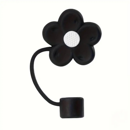 1 Pc Flower Straw Covers Toppers