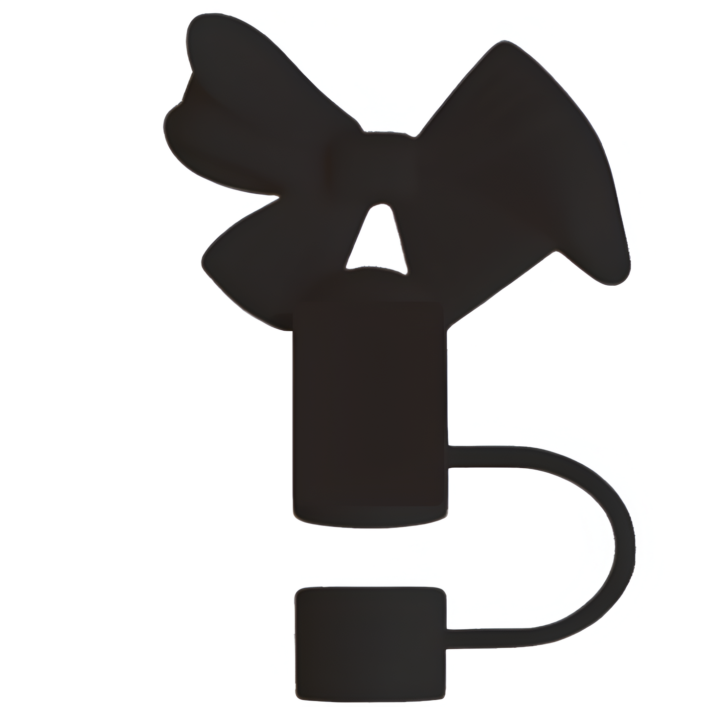 1Pc Cute Bow Silicone Straw Cap