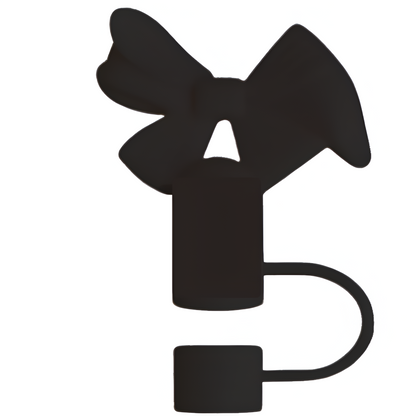 1Pc Cute Bow Silicone Straw Cap