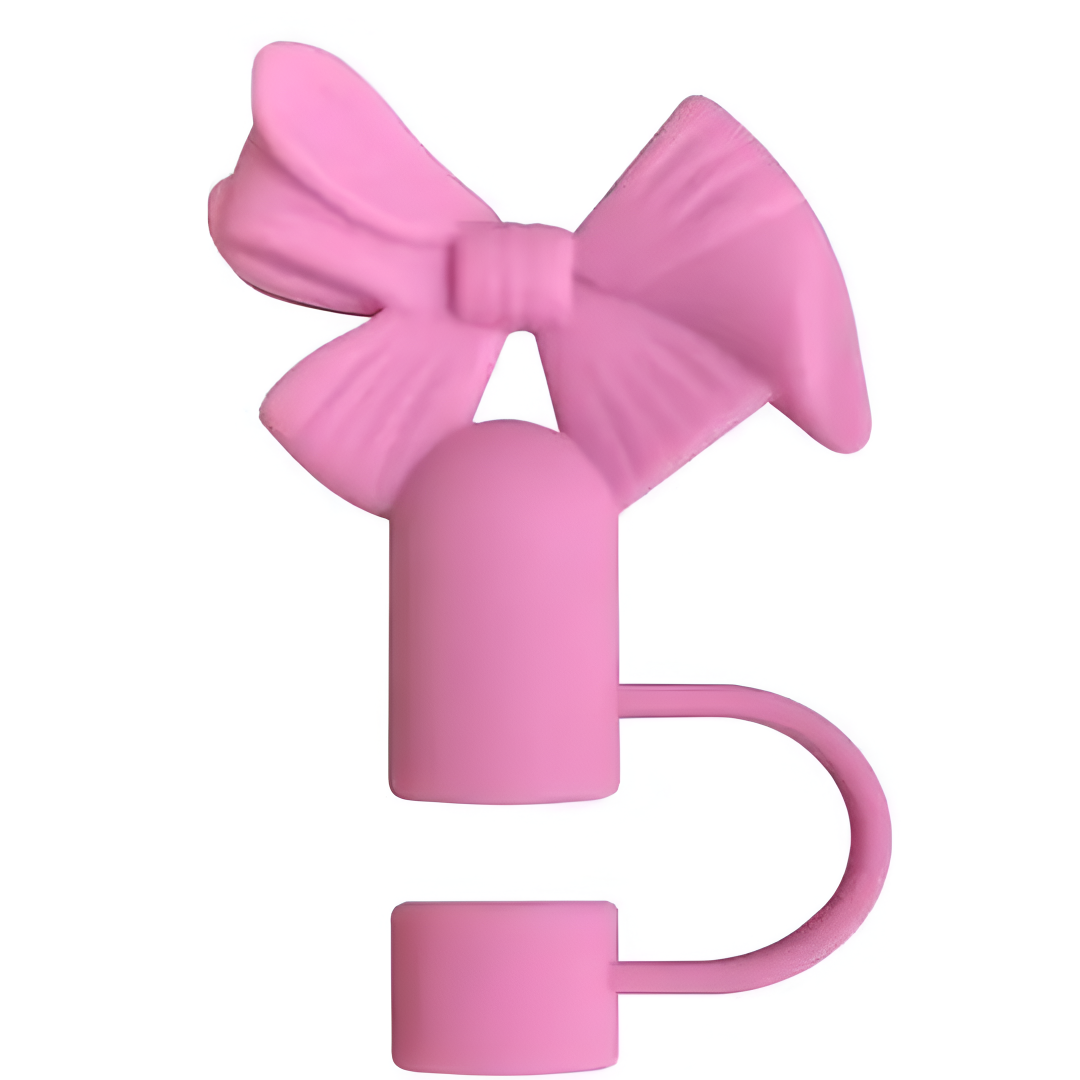 1Pc Cute Bow Silicone Straw Cap