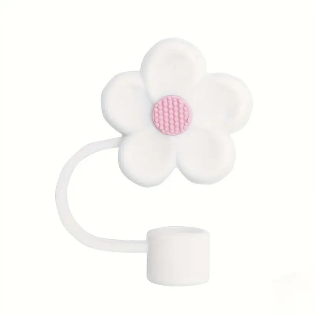 1 Pc Flower Straw Covers Toppers