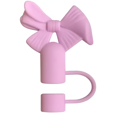 1Pc Cute Bow Silicone Straw Cap
