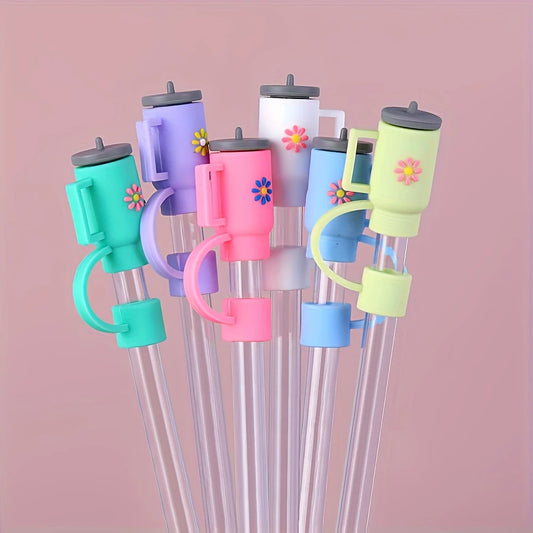 1Pc Cute Tumbler Silicone Straw Cap