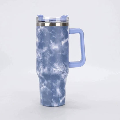 40 oz Trendy Printed Stainless Steel Tumbler With Straw – Leakproof, Durable & Stylish